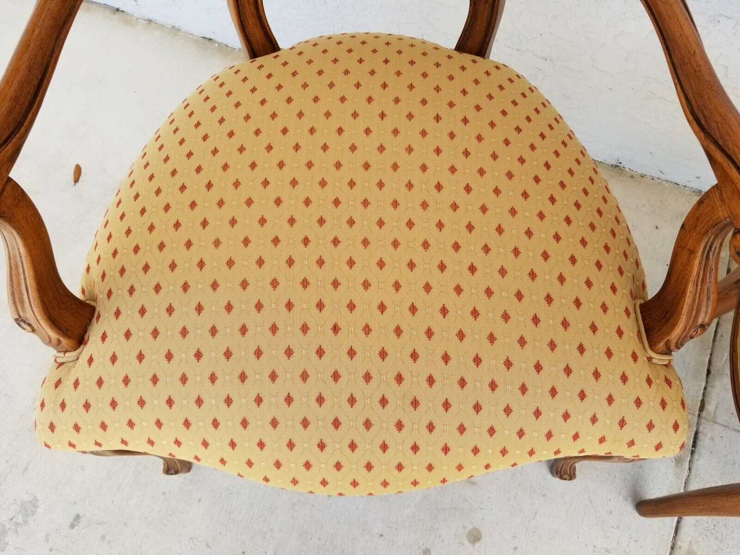 Sheraton Style Accent Dining Statement Armchairs - A Pair