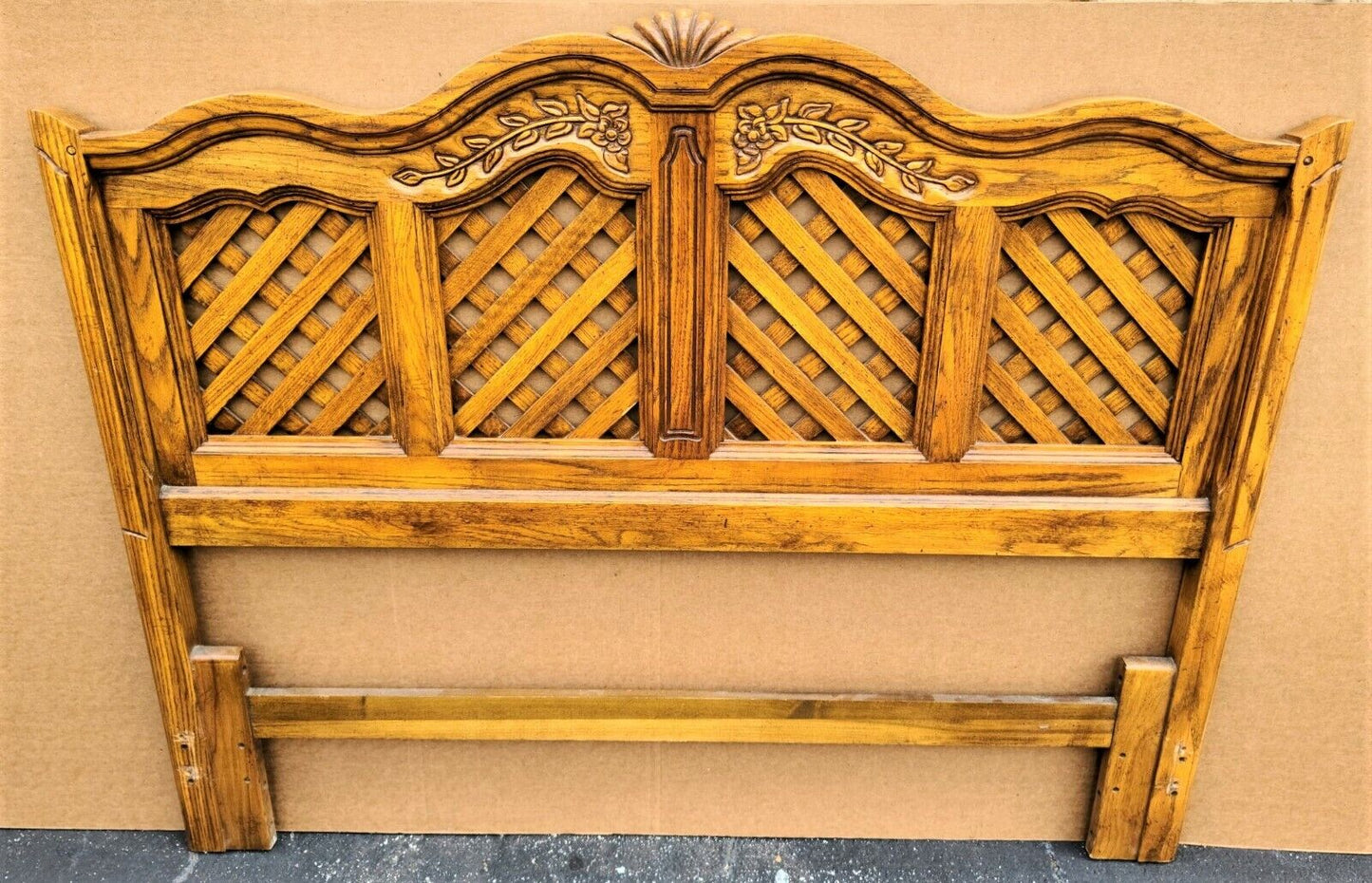 Vintage THOMASVILLE French Provincial Solid Wood Queen or Double Headboard