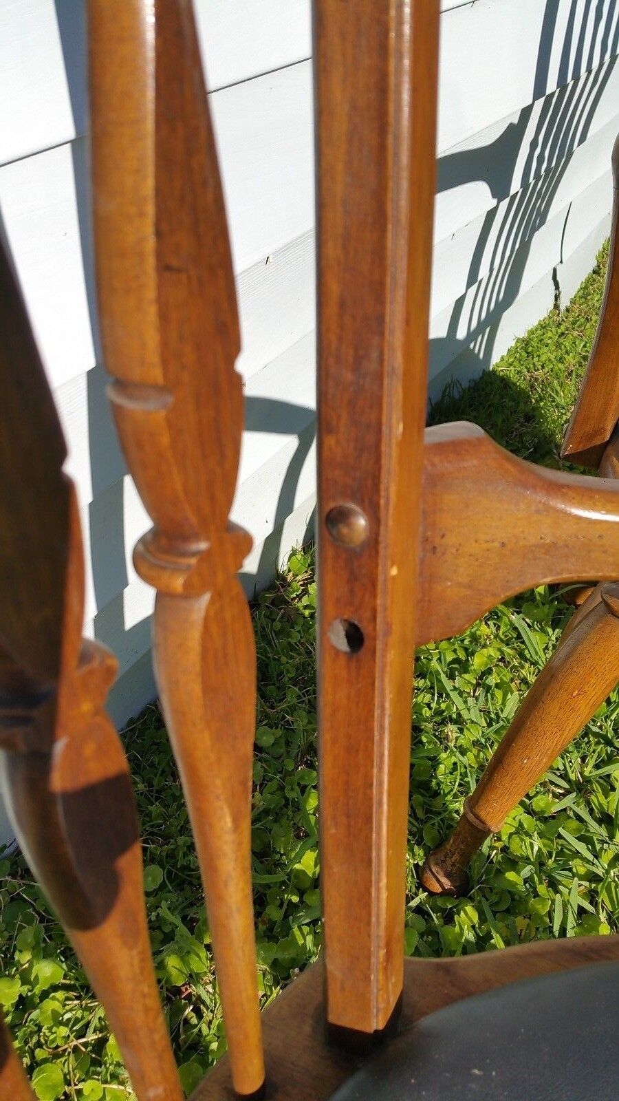 Pair Vtg Mid Century 1954 THOMASVILLE Bentwood Windsor Dining Armchairs Bowback
