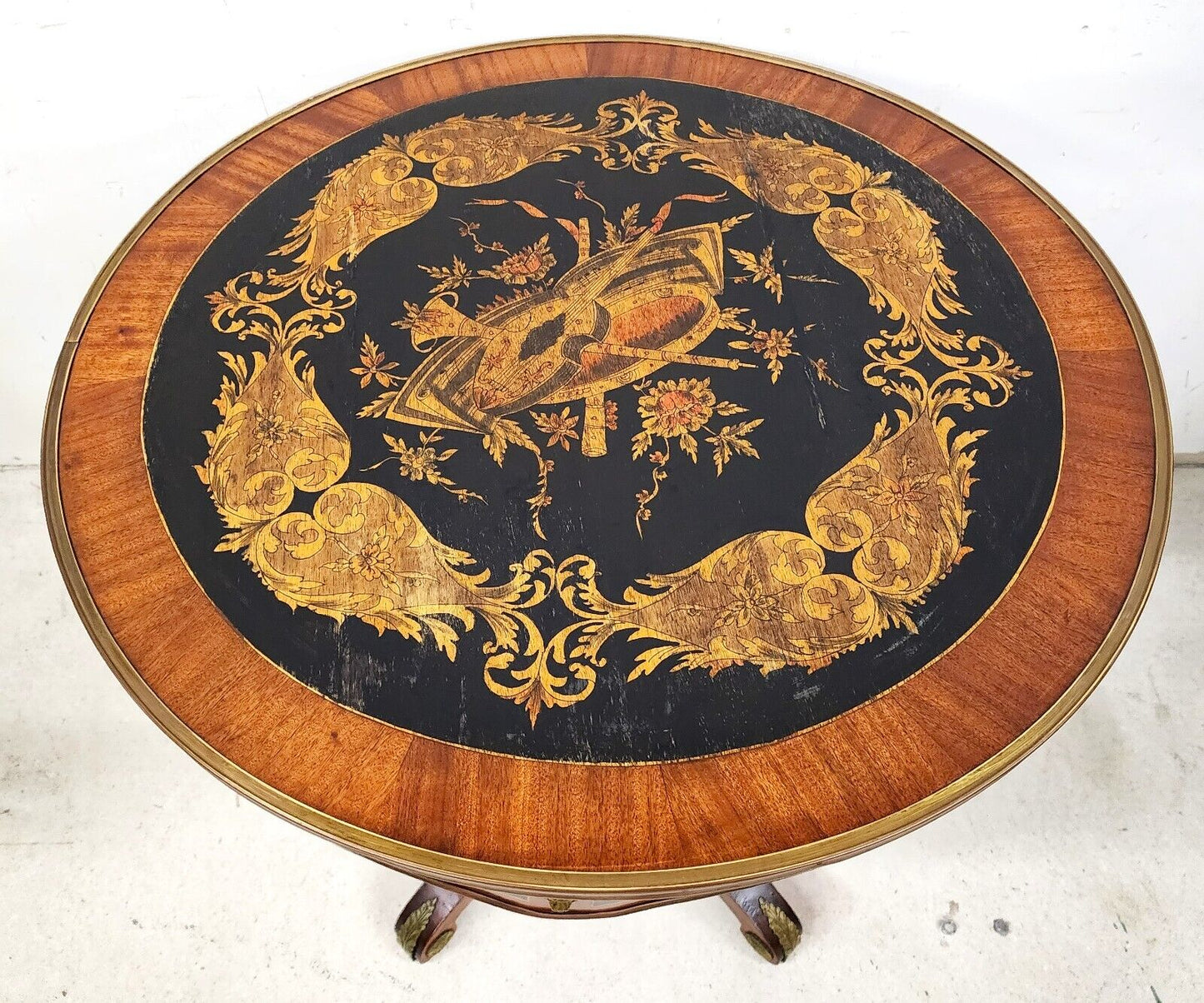 French Center Accent Lamp Table Louis XV Ormolu Mounts