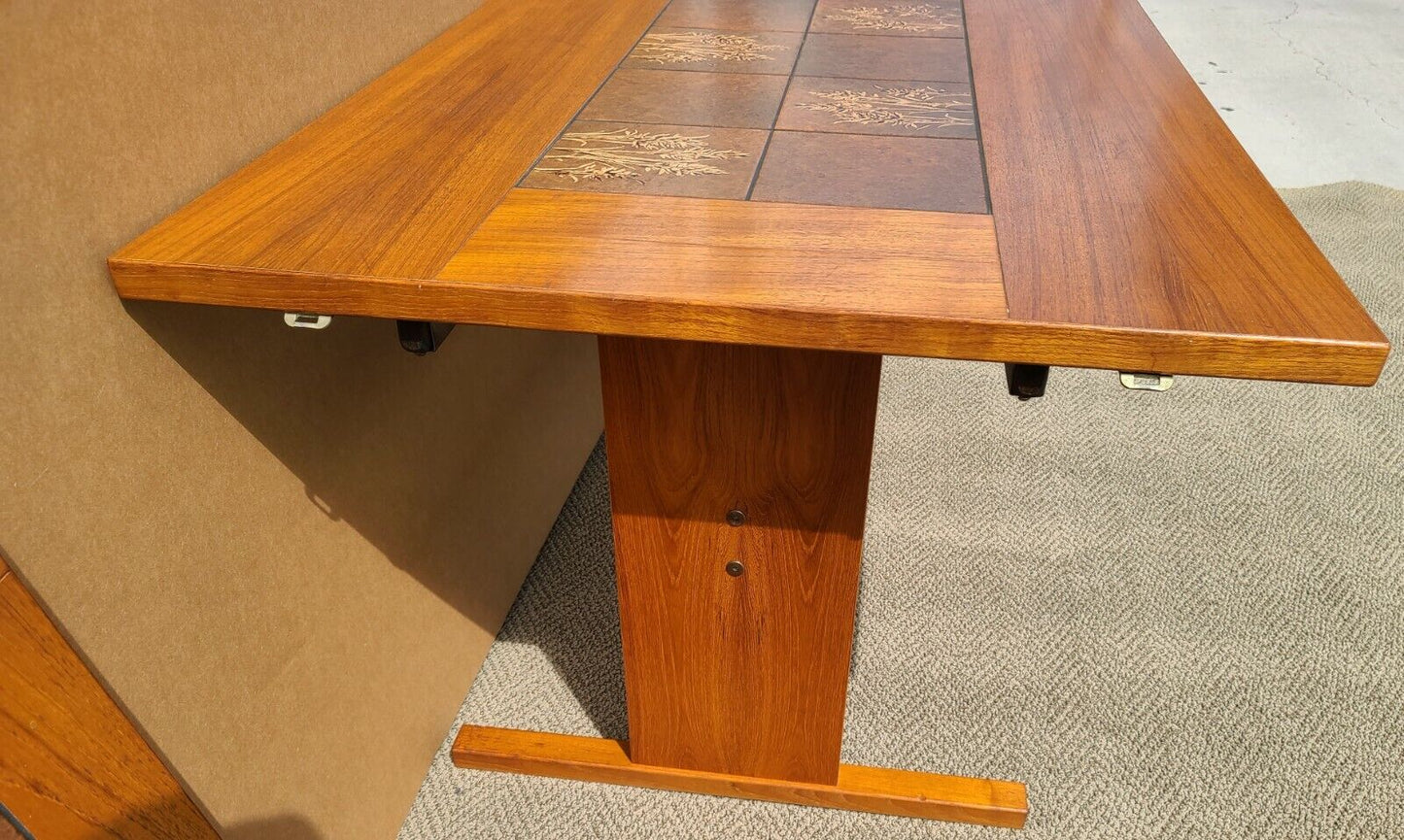 MCM Dining Table Teak & Tile by GANGSO MOBLER