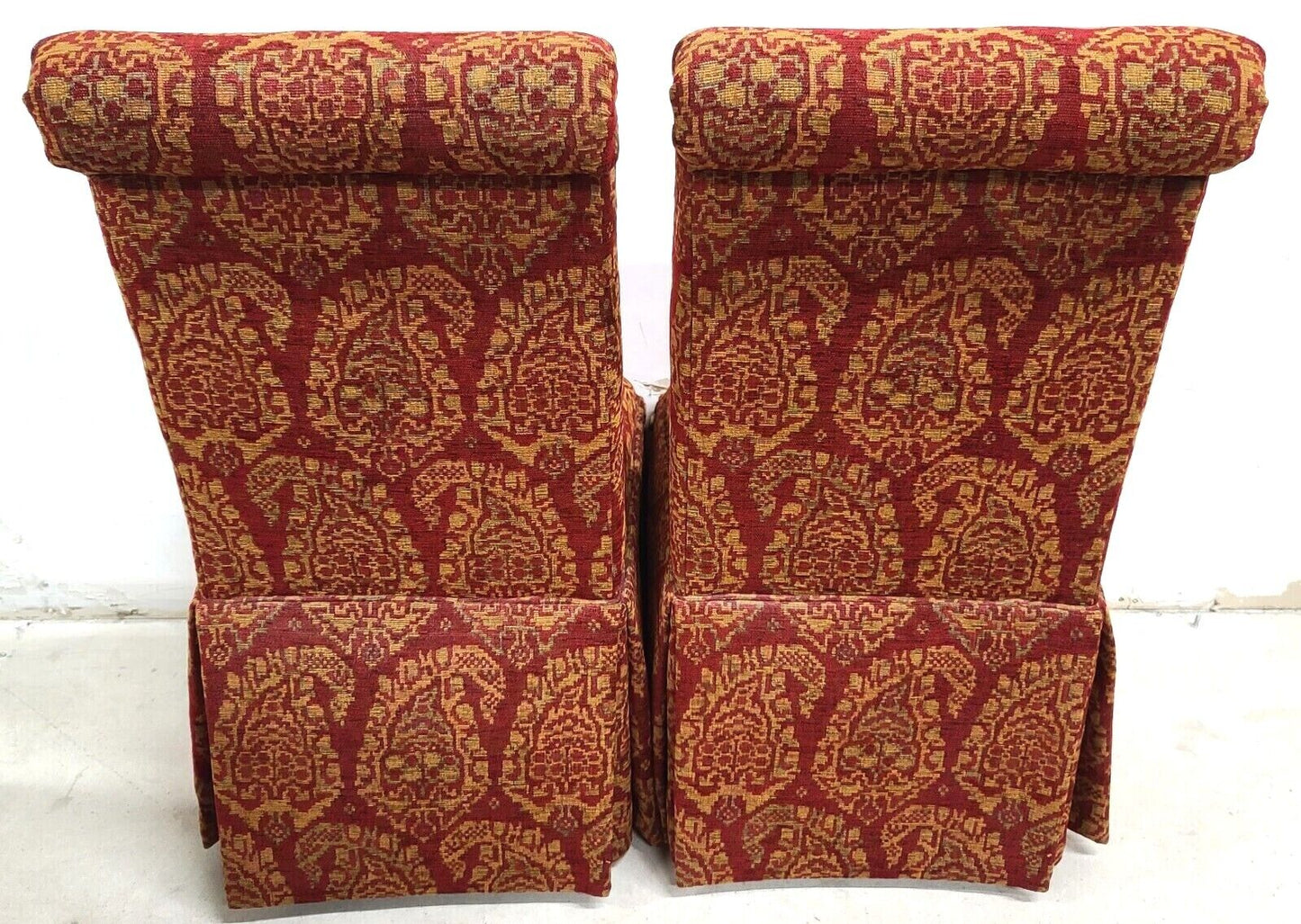 Pair of Rolling Parsons Dining Chairs by LANE VENTURE