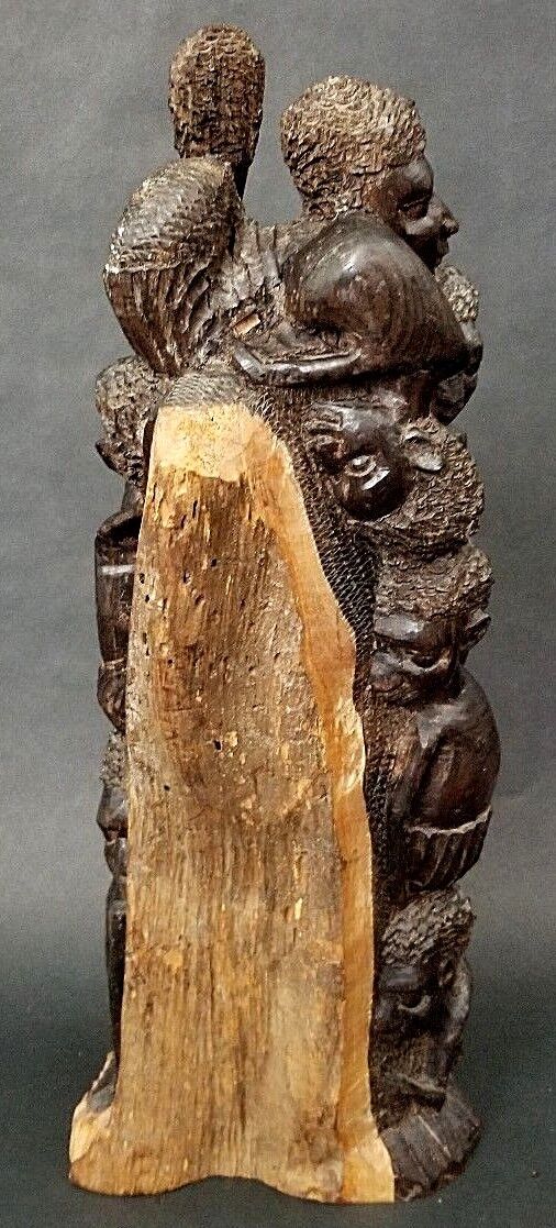 Makonde Tree Of Life Figural Sculpture 16"