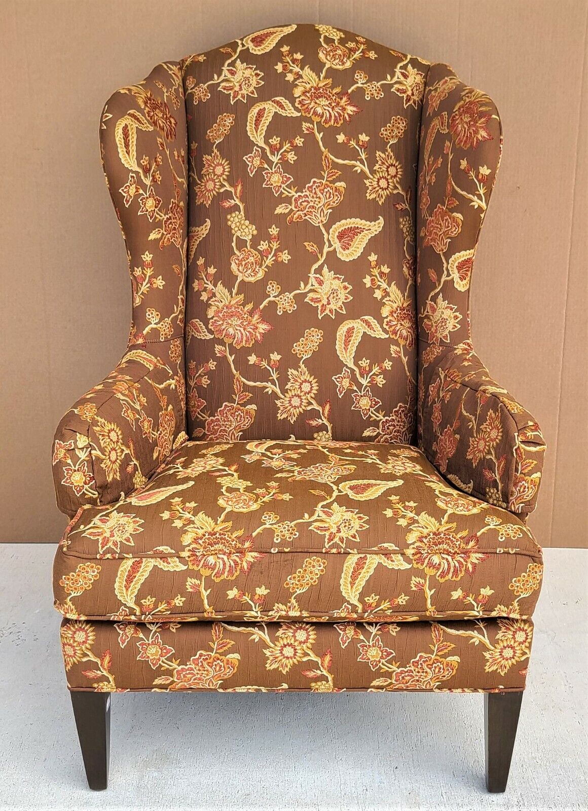 ETHAN ALLEN Chippendale Wingback Armchair