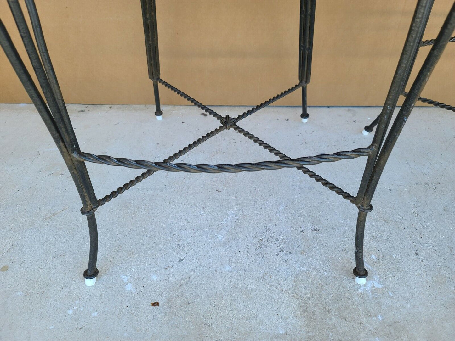 BRAXTON CULLER Wicker & Wrought Iron Swivel Barstools - A Pair