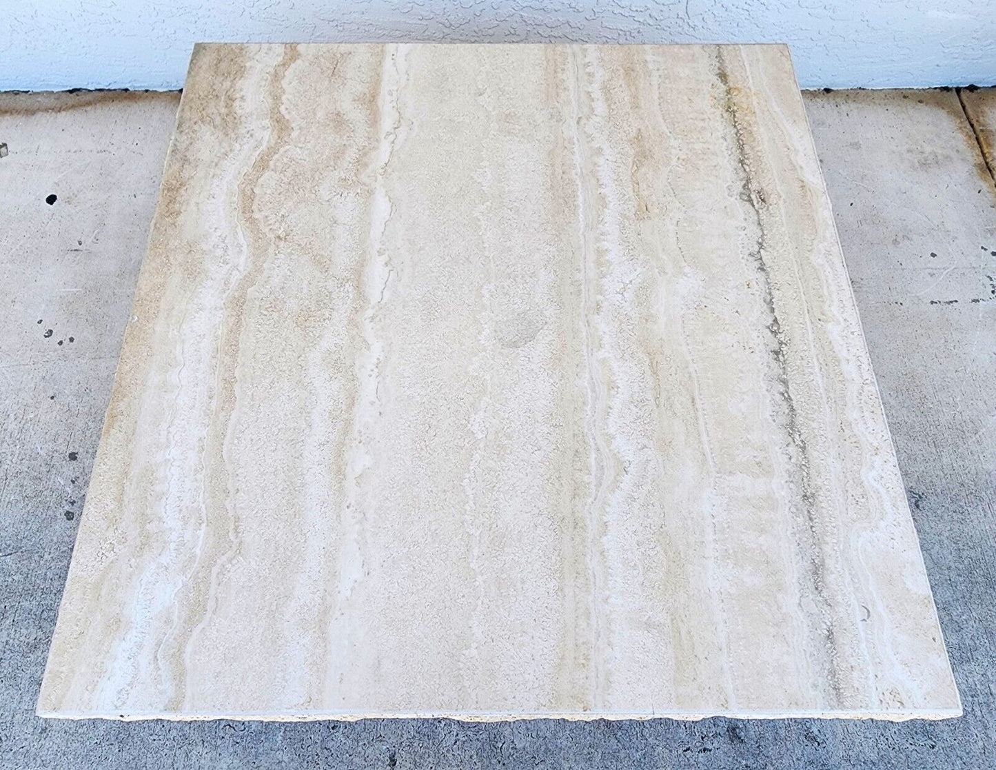 Travertine Coffee Table Italian Live Edge 1970s by STONE INTERNATIONAL