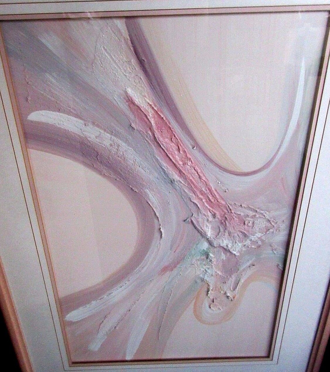2 Panel Painting Signed Dino Diliberti (Clearwater FL) Abstract Textured Pastels