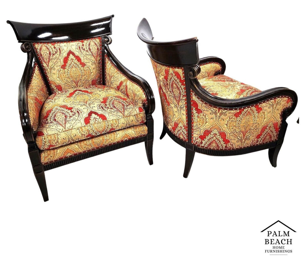 Pair of Regency Style Lounge Chairs