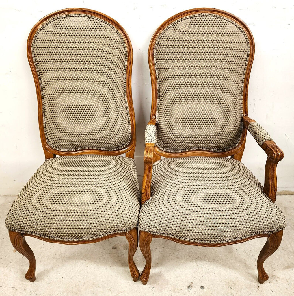 Set of 10 Louis XV French Dining Chairs Oversized