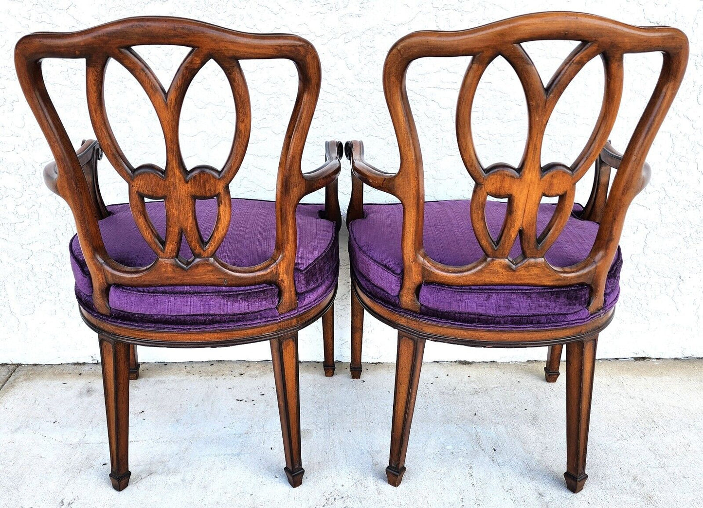 Vintage Regency Armchairs Dining Accent New Upholstery
