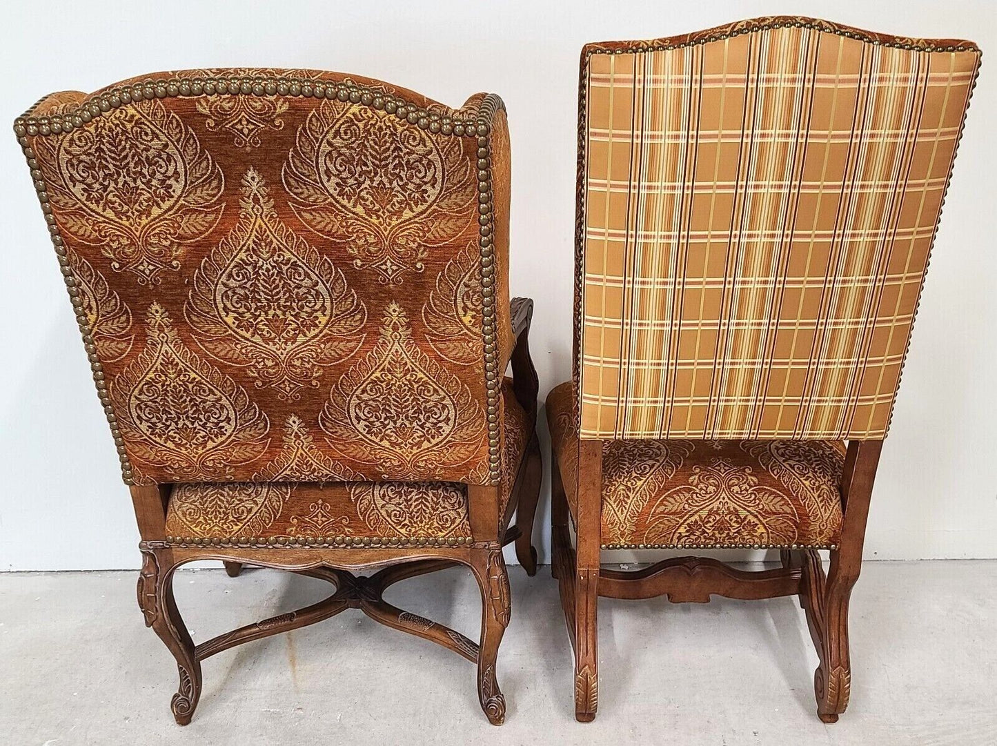 (8) Os De Mouton Wingback Dining Chairs by CENTURY FURNITURE