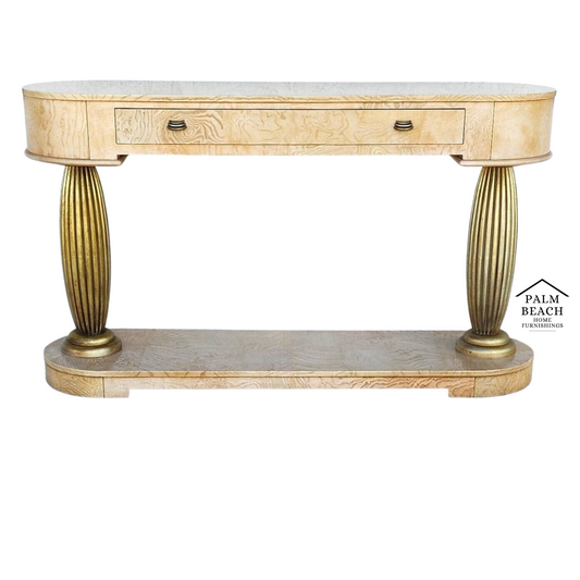 TV Console Sofa Table Burl by HENREDON