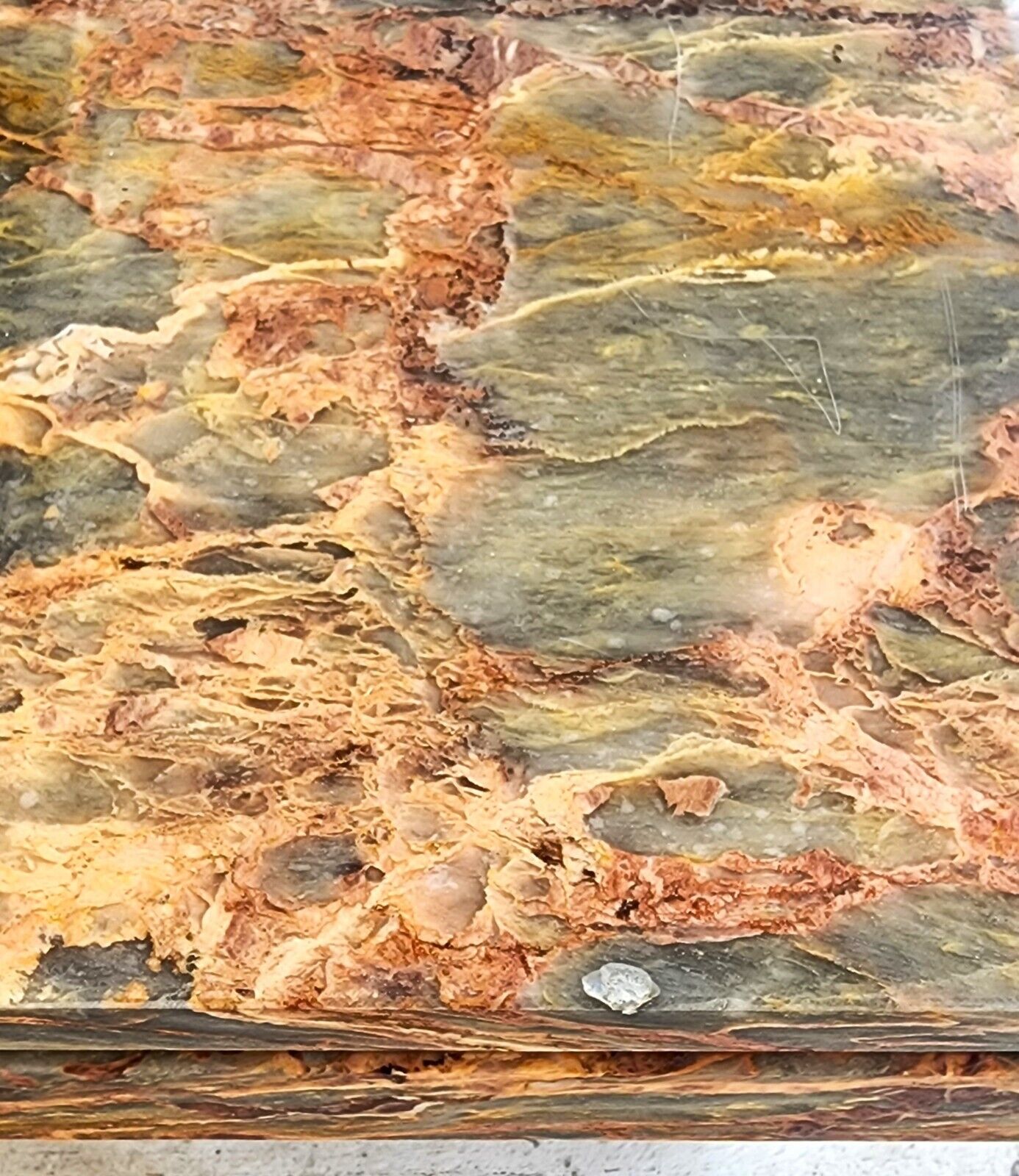 Marble Side End Accent Table Boho Vintage