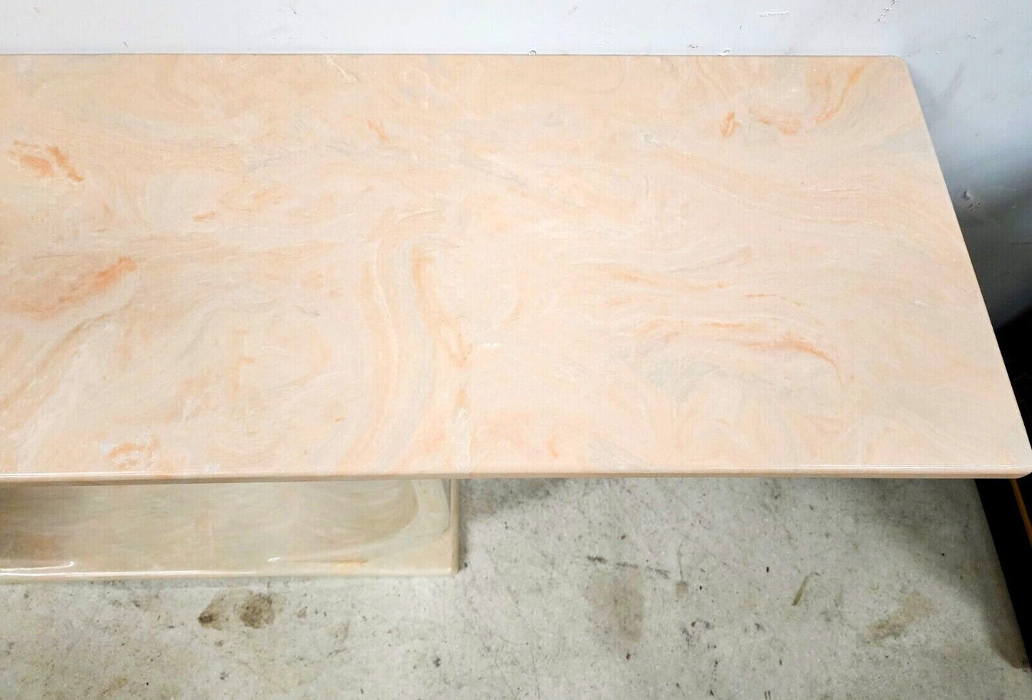 KARL SPRINGER Style Sculptural Polyresin Console Table