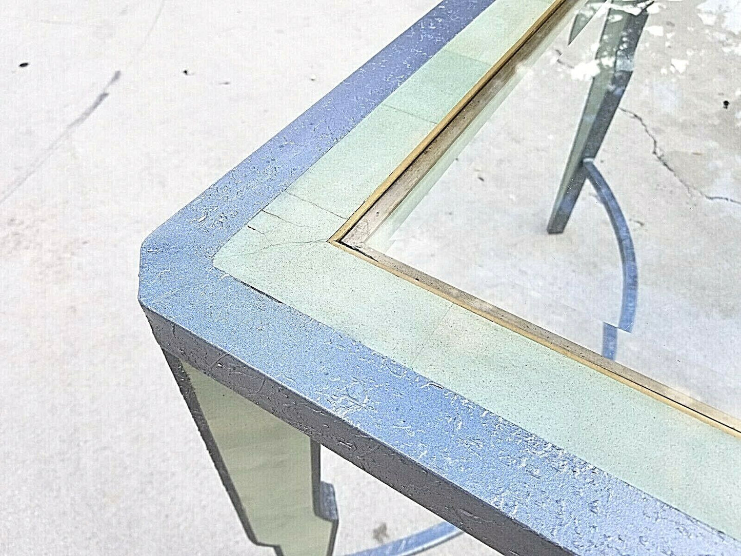 1980's Merle James Edelman for CASA BIQUE Tessellated Marble Dining Gaming Table