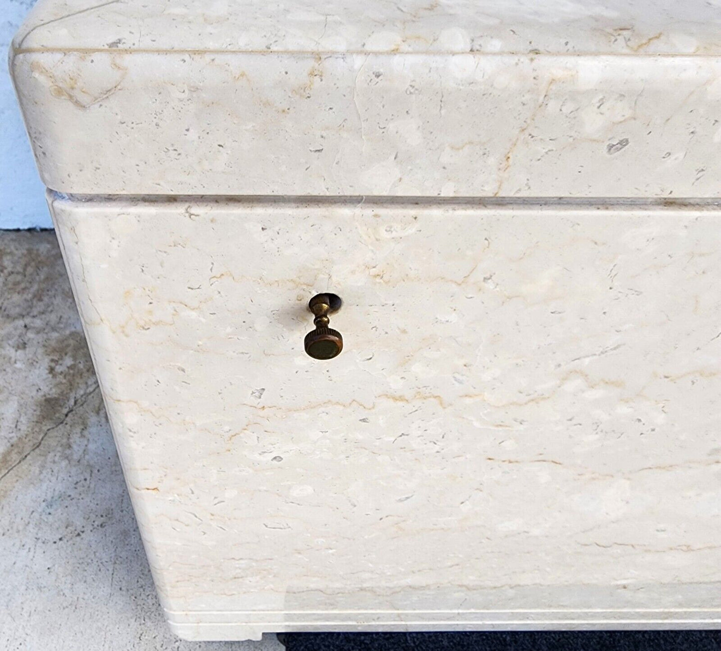 Side Center Table Marble Vintage Lighted Custom Made