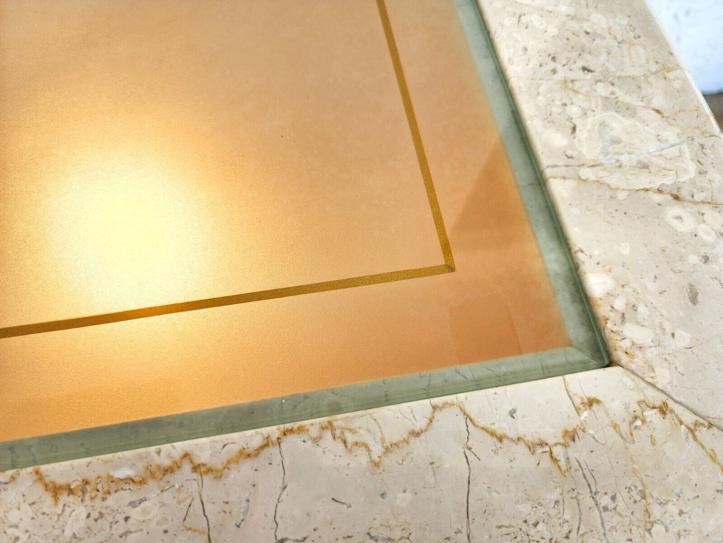 Side Center Table Marble Vintage Lighted Custom Made