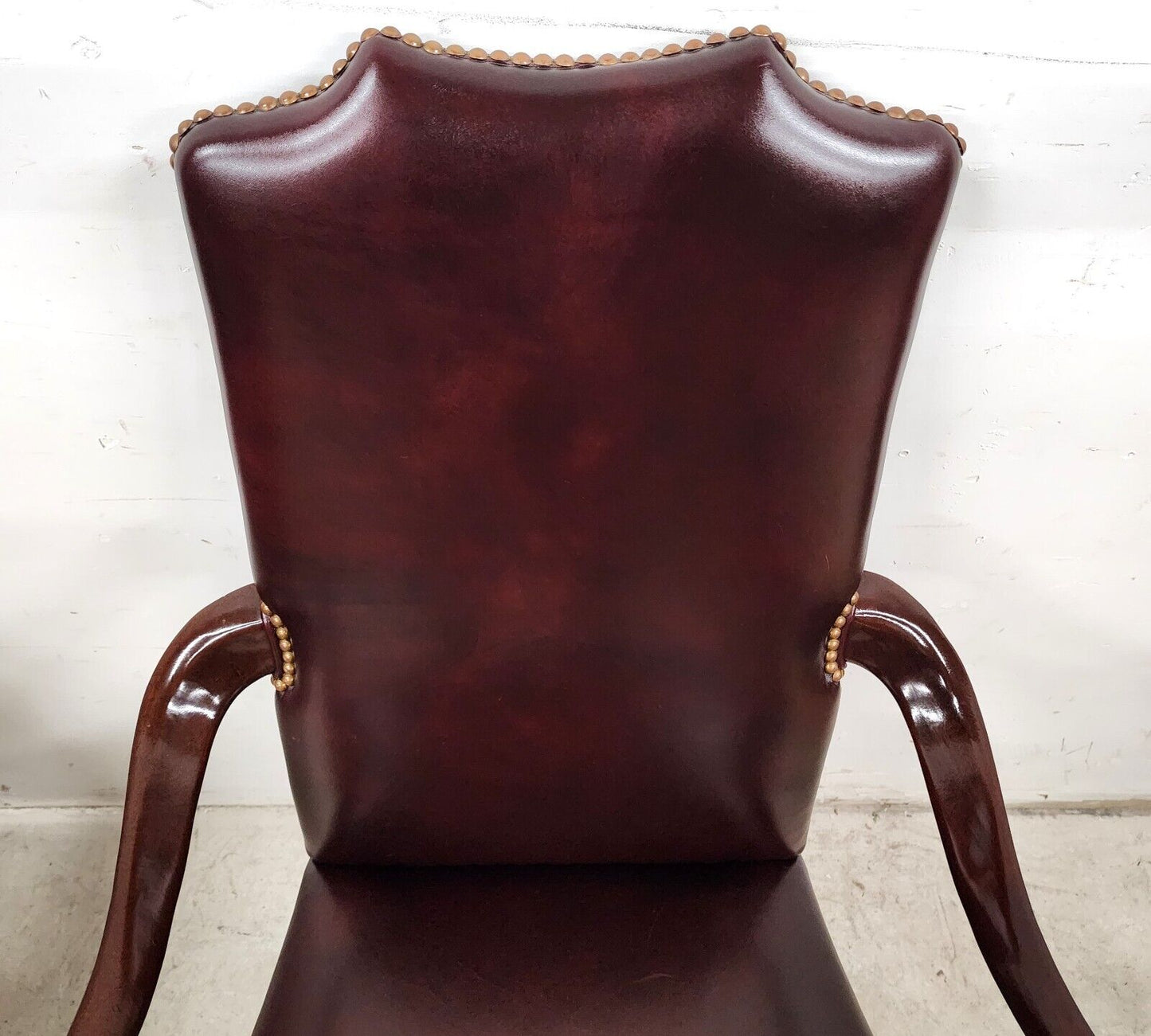 Guerin Leather Accent Office Armchair by HANCOCK & MOORE