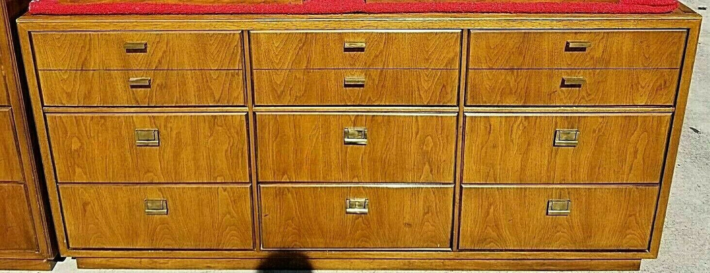 1970's DREXEL CONSENSUS Dresser Campaign Style Mid Century Modern