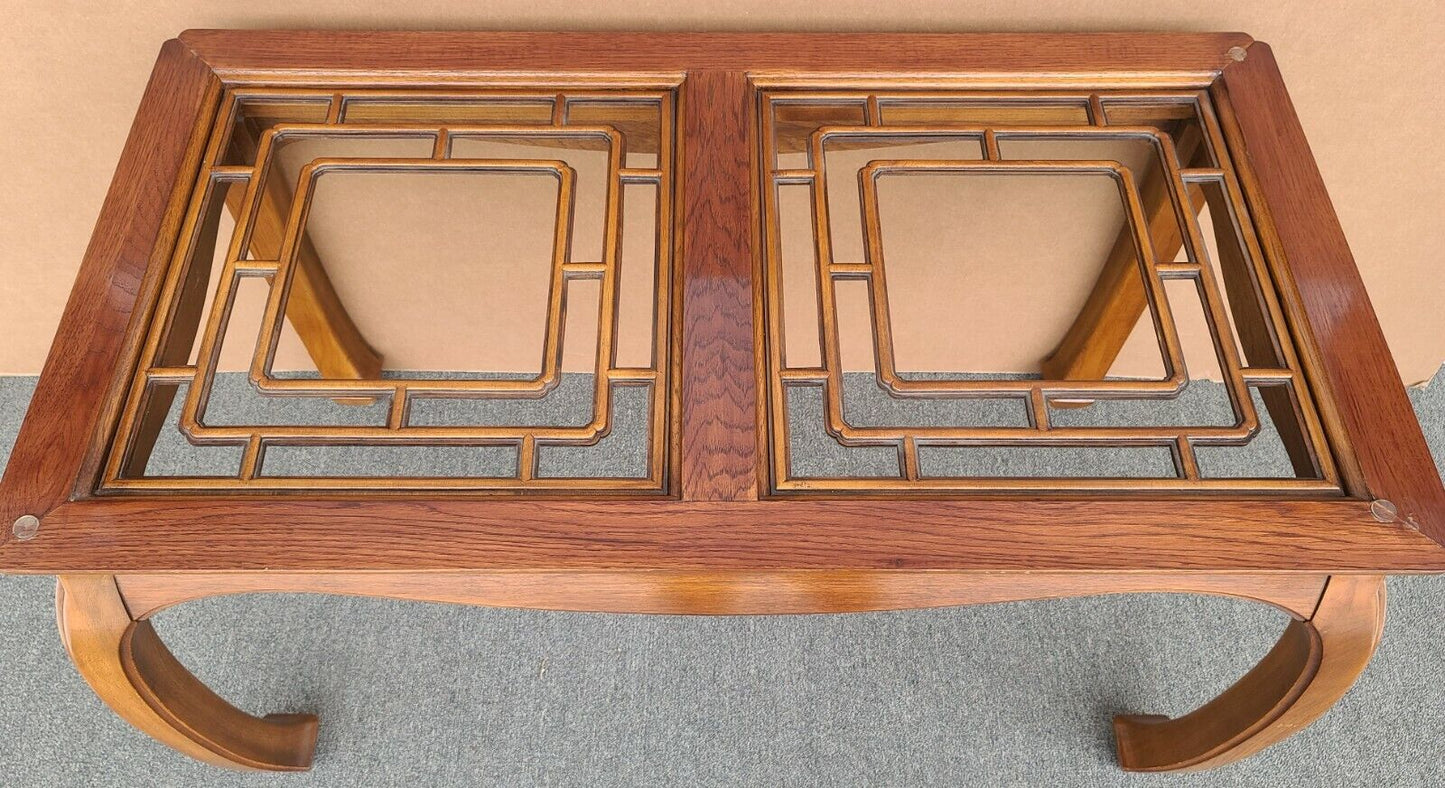 THOMASVILLE Mystique Asian Chinoiserie Ming Fretted Dining Table