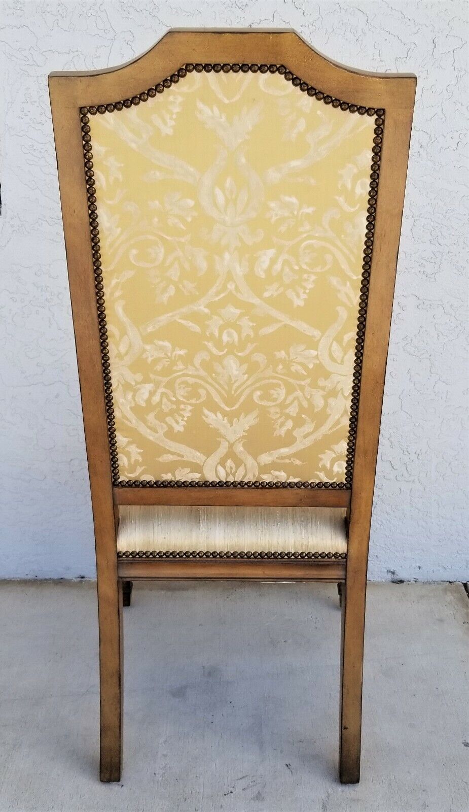 (1 or 2) MAITLAND SMITH Italian Provincial Brass Nail Trim Dining Accent Chair