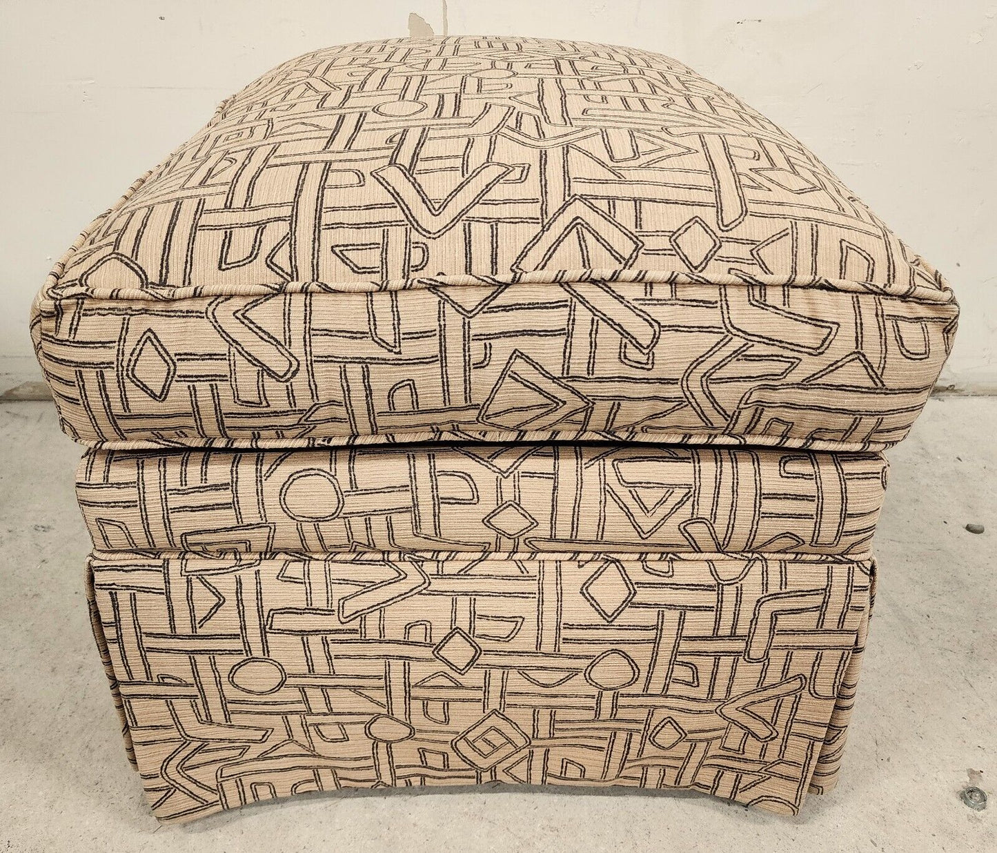 Raleigh Ottoman Geometric by CHARLES STEWART