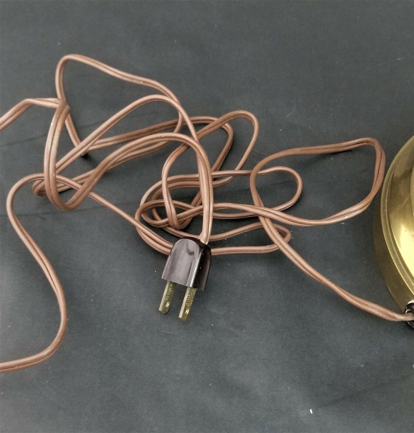 Vintage Solid Brass Table Lamp and Candelabra