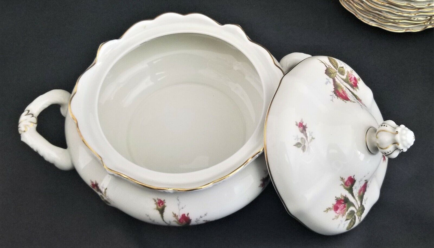 ROSENTHAL Pompadour Moss Rose Covered Serving Casserole Dish