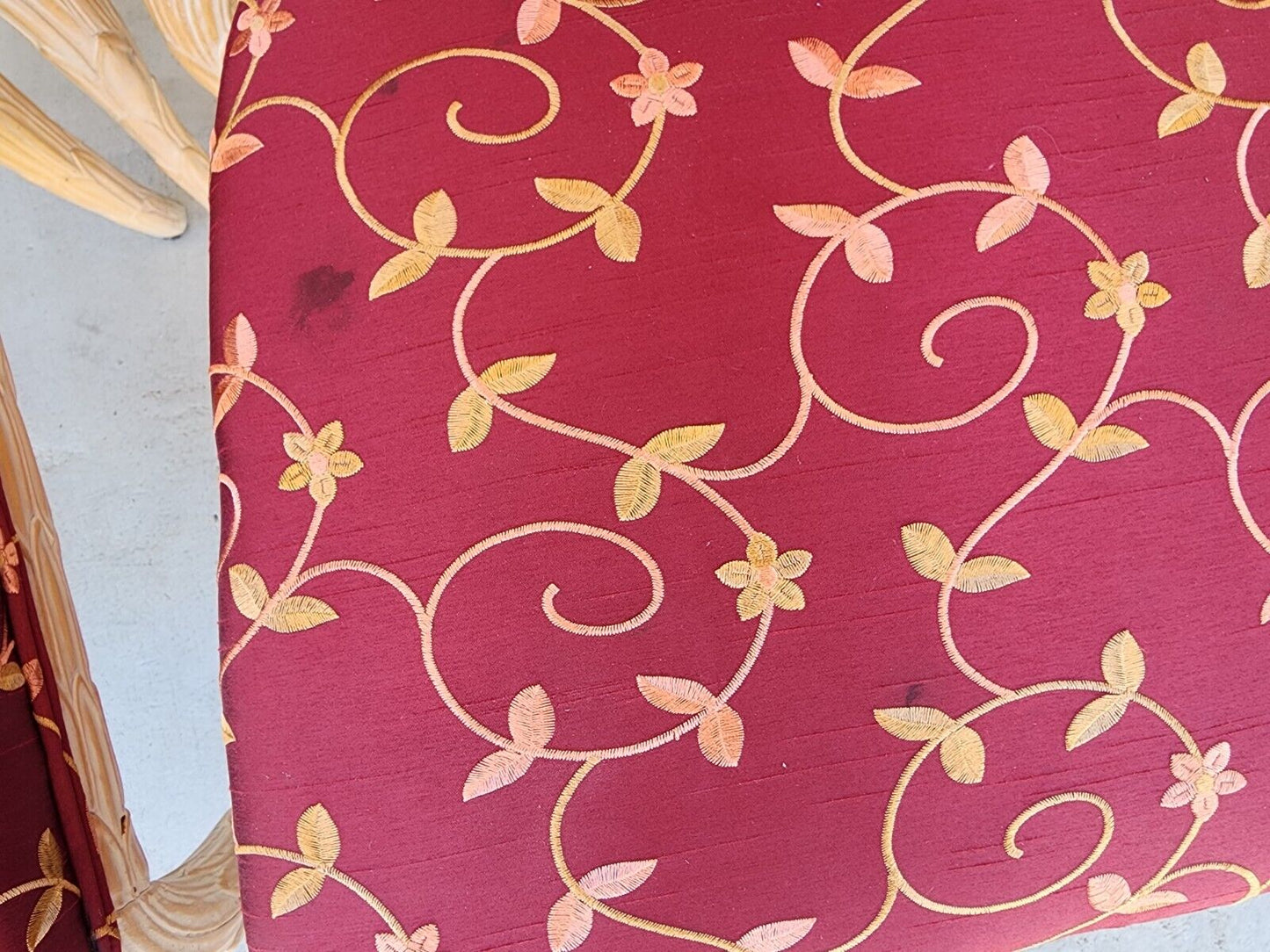 Faux Bois Dining Chairs Set of 6