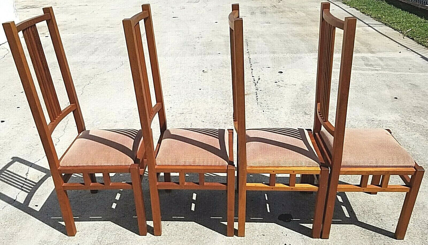 Set of 4 Mission Arts & Crafts Thomas Moser Style Dining Chairs