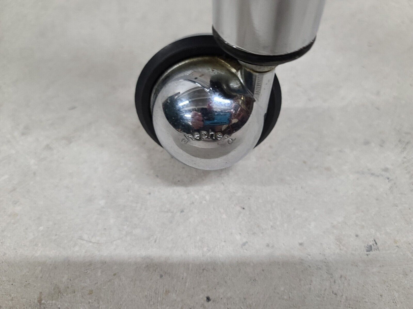 MCM 1970s Chrome Wicker Glass Rolling Bar Serving Cart