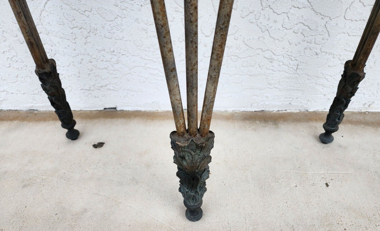 French Console Tables Bronze Tessellated Marble by MAITLAND SMITH - a Pair