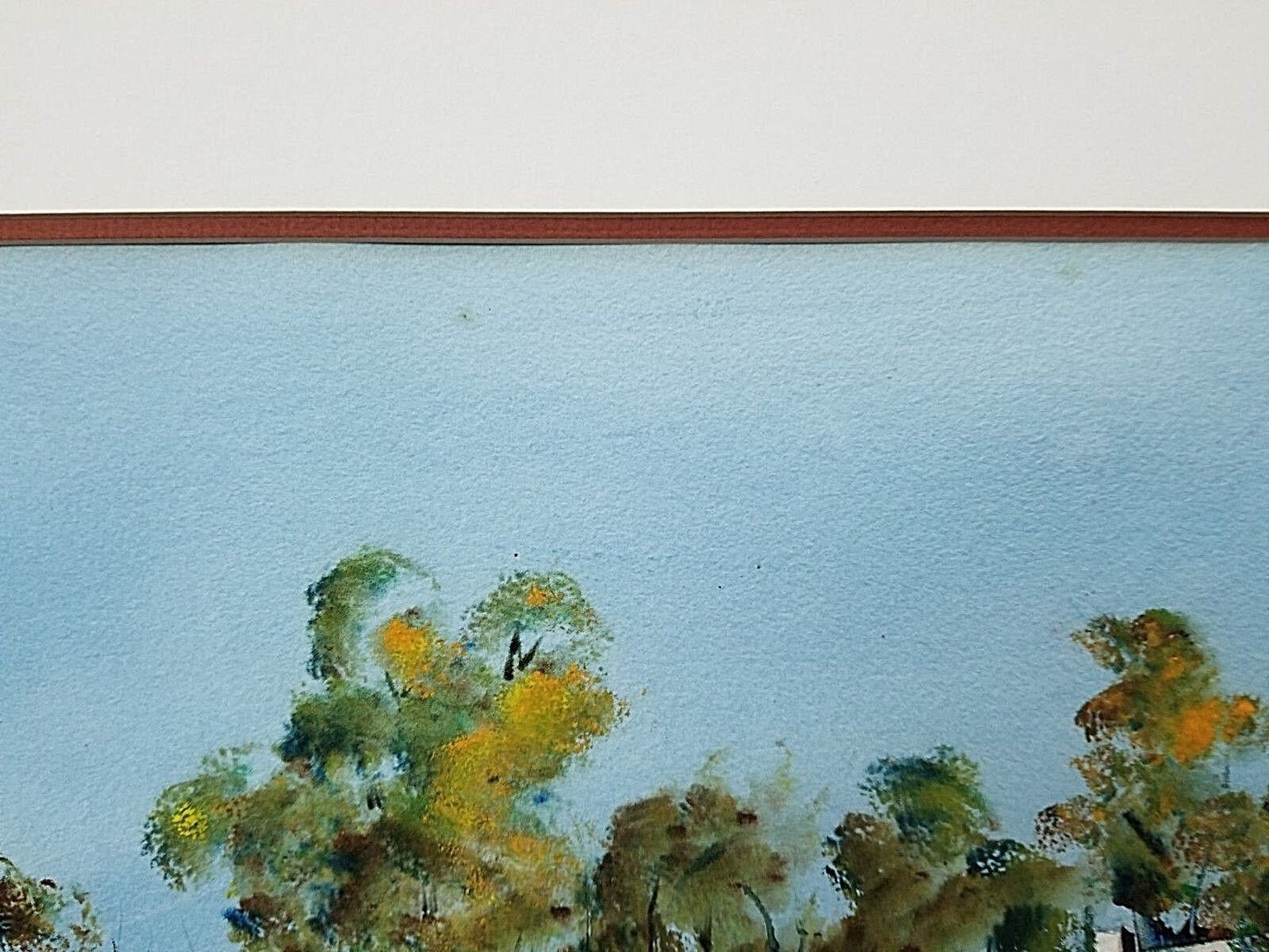 Original Signed G McCONNELL Landscape Farmhouse Watercolor Painting