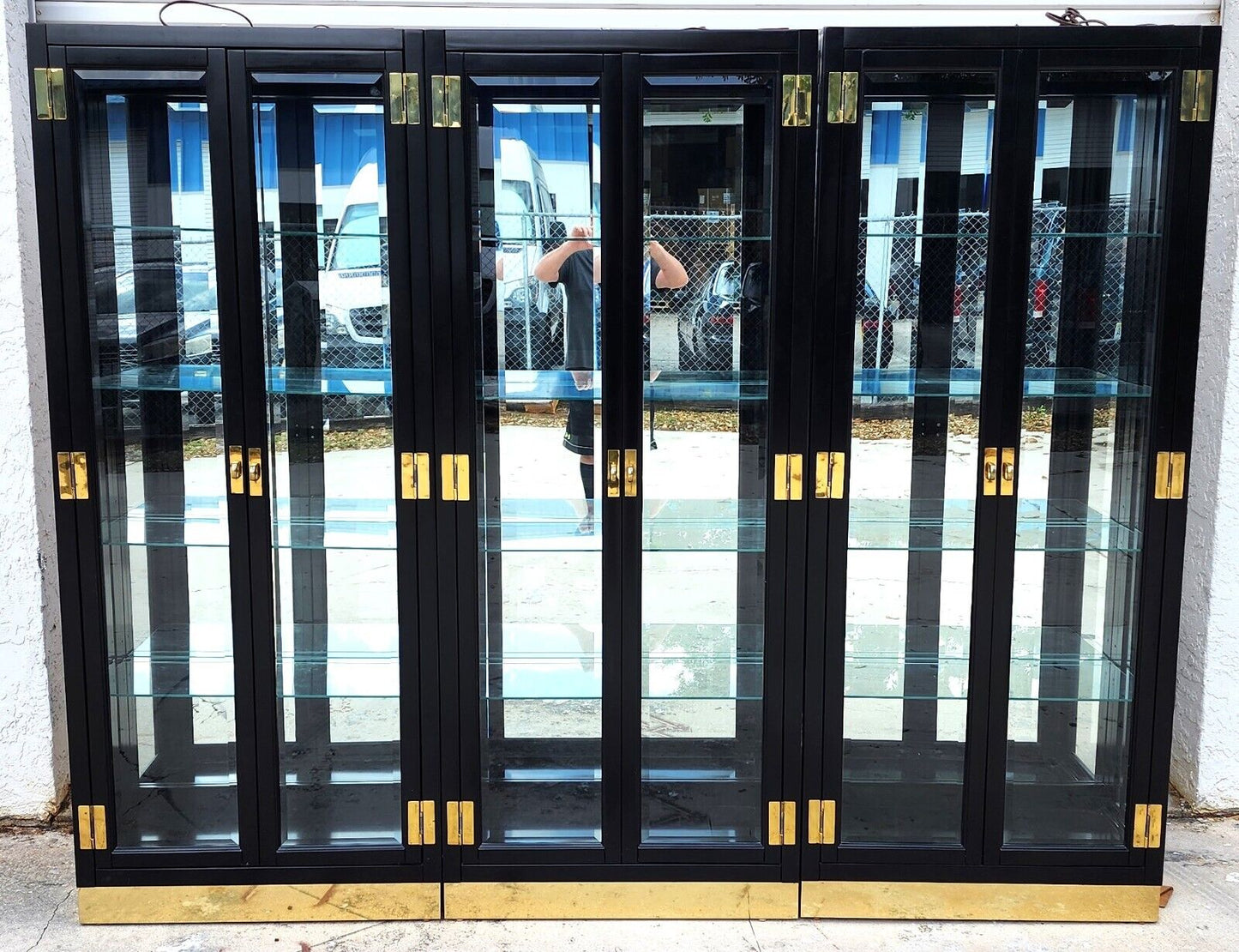 Vintage Display Cases Vitrines by AMERICAN OF MARTINSVILLE -Set of 3