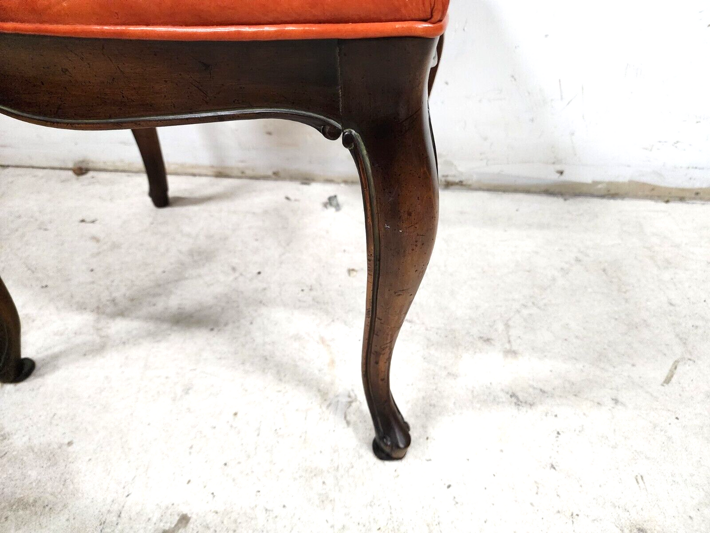 French Dining Chairs Leather Chambly Vintage by HICKORY CHAIR Co