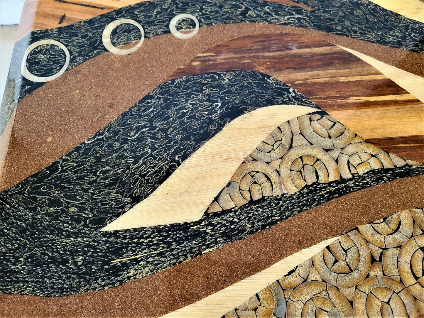 Contemporary MARQUIS OF BEVERLY HILLS Lacquered Organic Collage Coffee Table