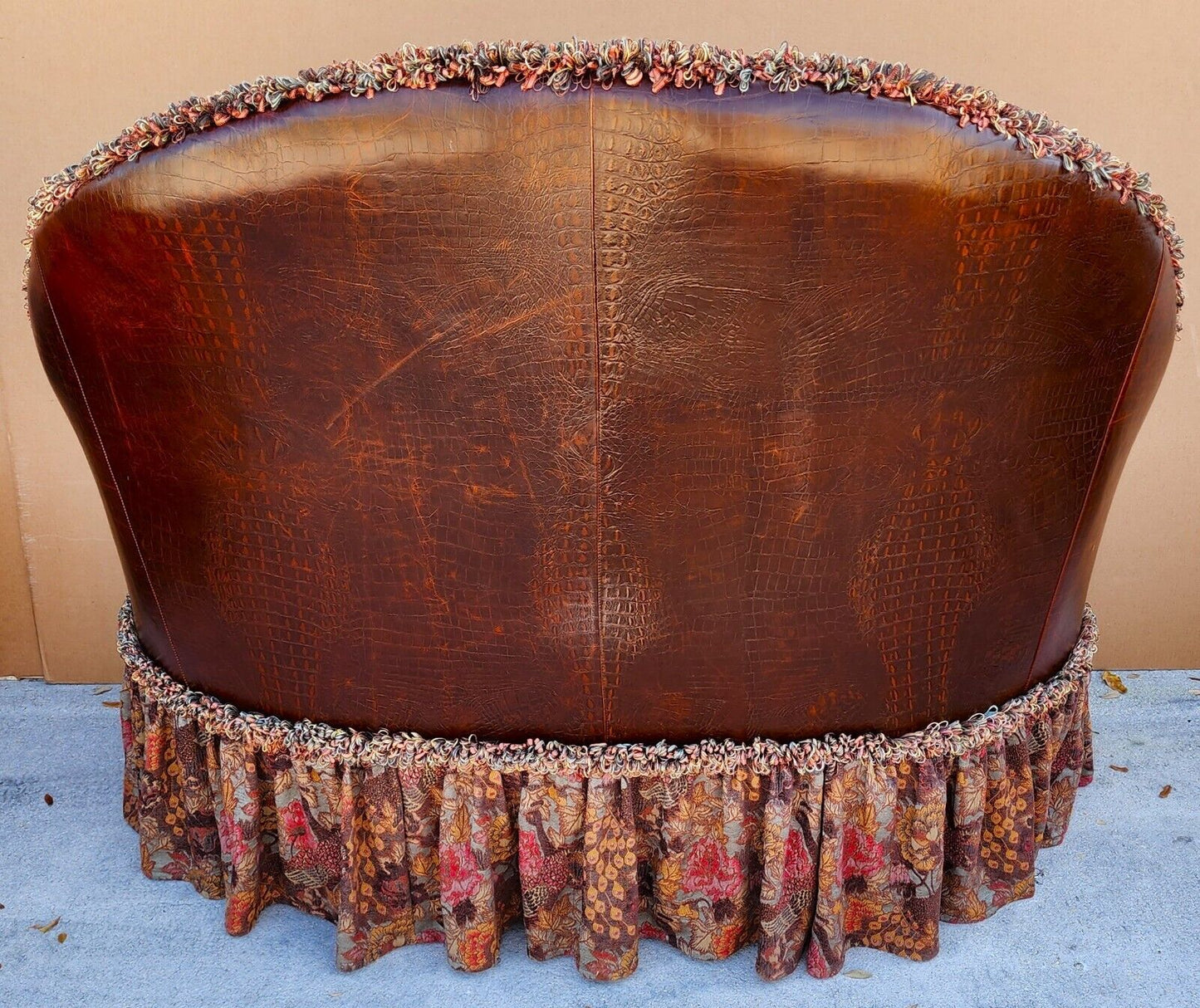 Settees & Ottoman Leather Upholstered 3 Piece Set by OLD HICKORY TANNERY