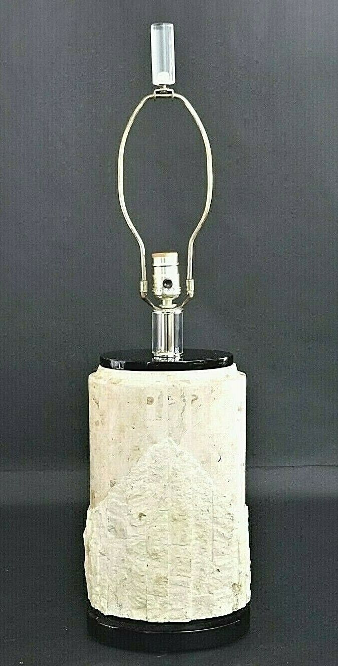 Postmodern MAITLAND SMITH Style Mactan Stone Tessellated Marble Table Lamp