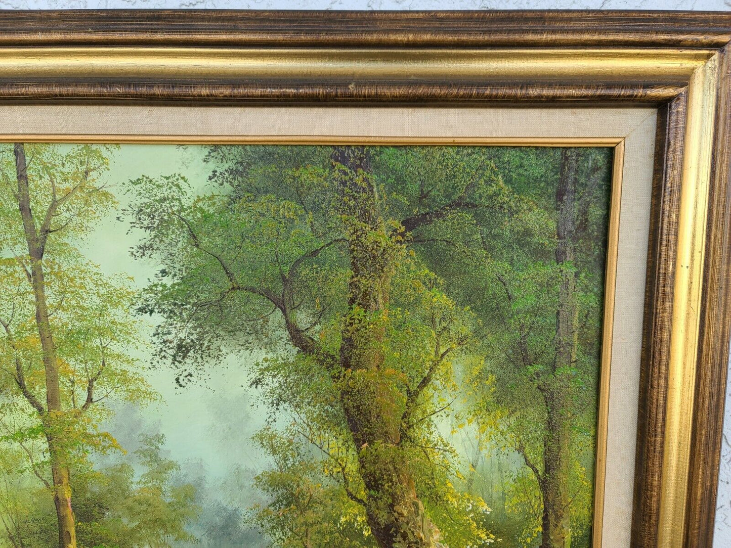 1987 Signed IRENE CAFIERI Landscape Oil Painting " Bowen Hones "