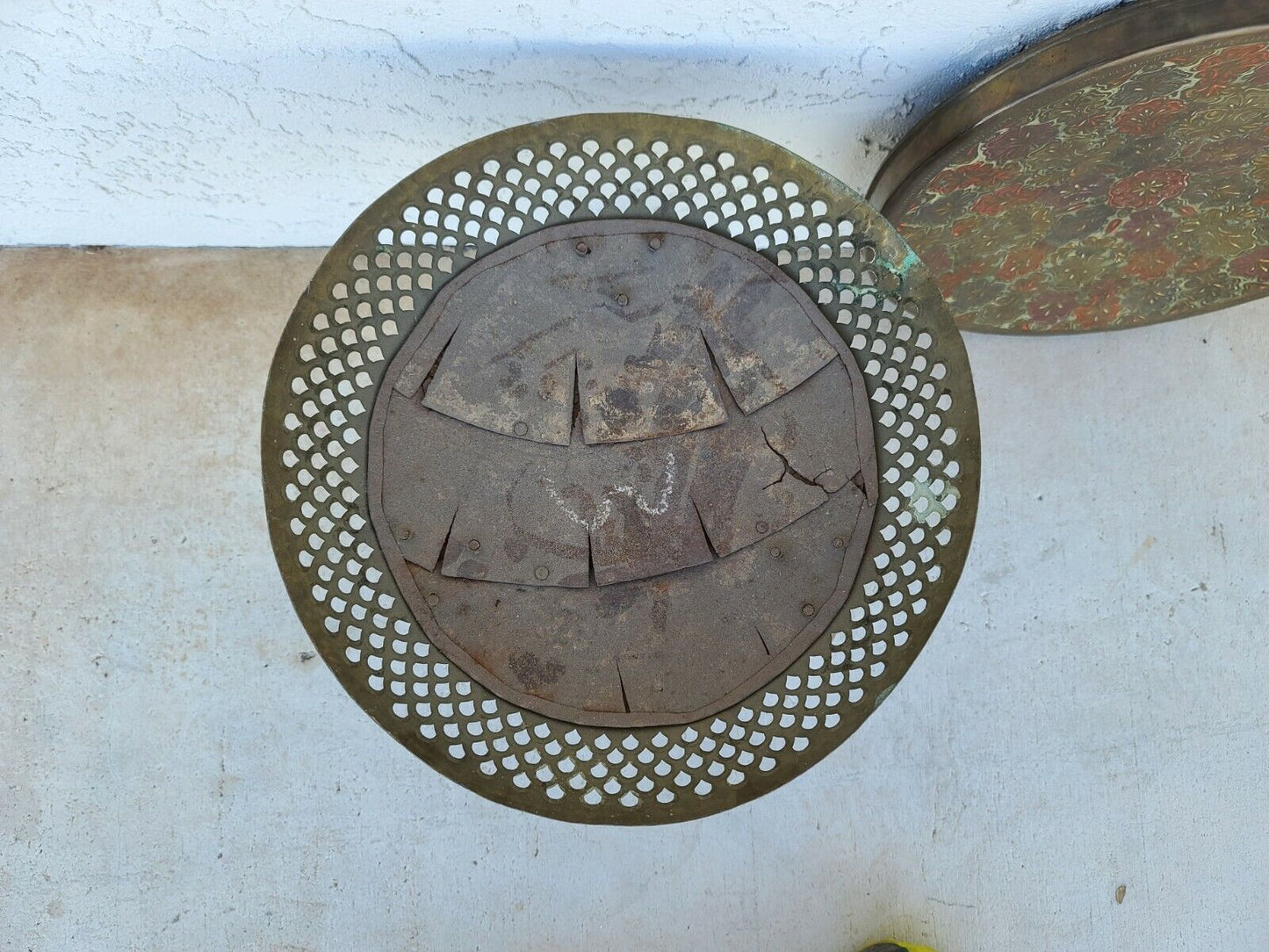 Hammered Brass Decorative Arabic Fire Pit Brazier Room Warmer