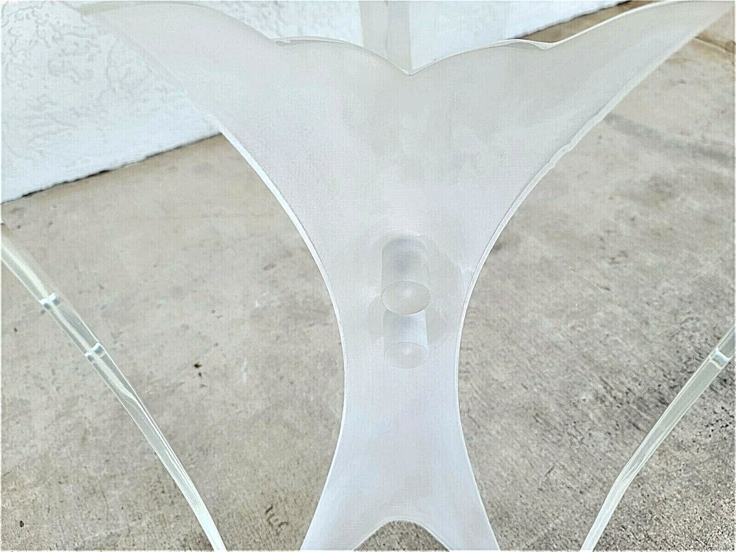 1970's Lucite True Butterfly Wings Console Table Base