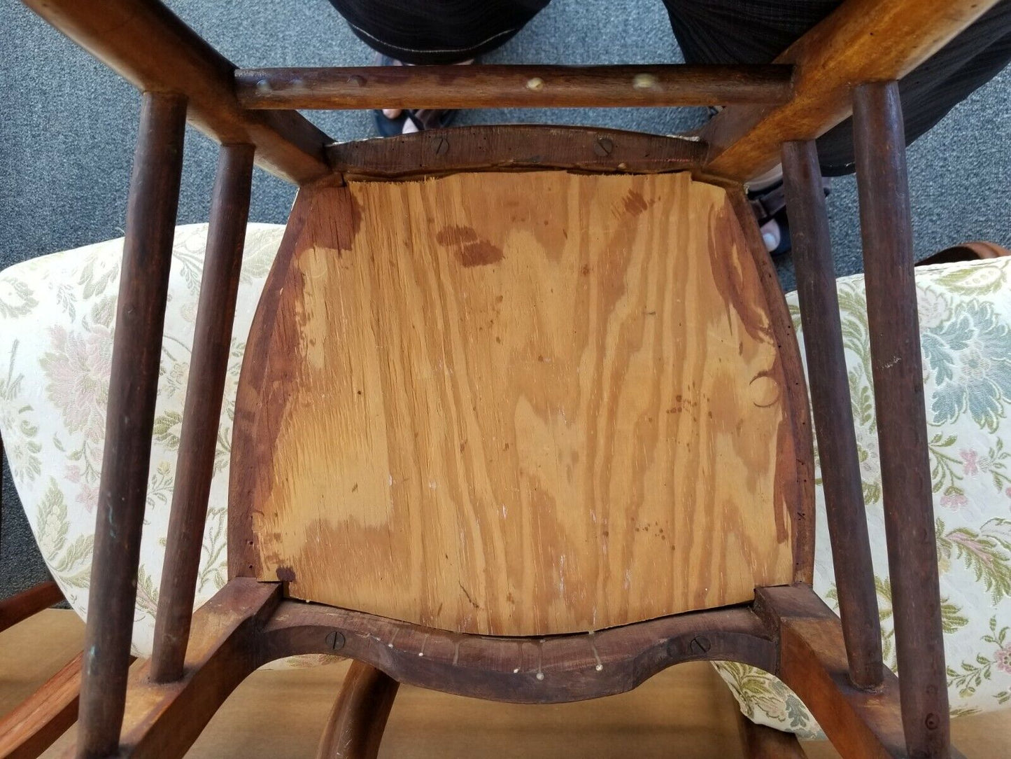 Set of 7 Antique circa 1900 Victorian Balloon Back Chairs