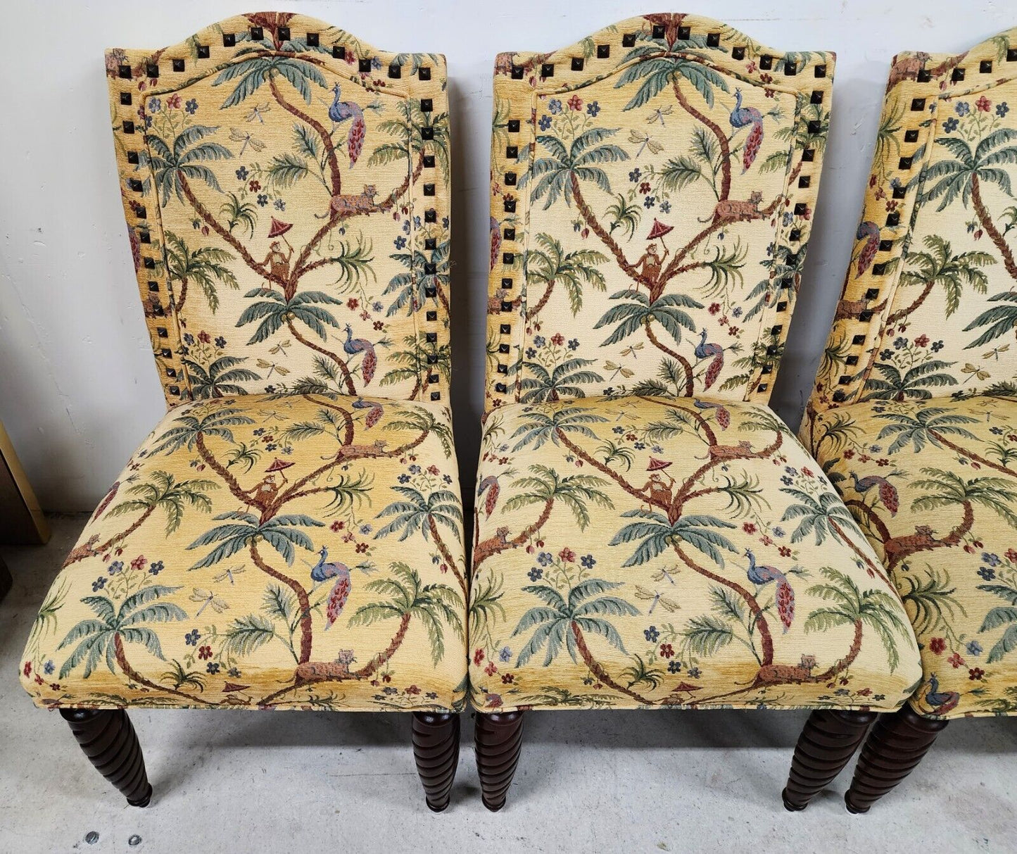 Tropical Jungle Dining Chairs Set of 8