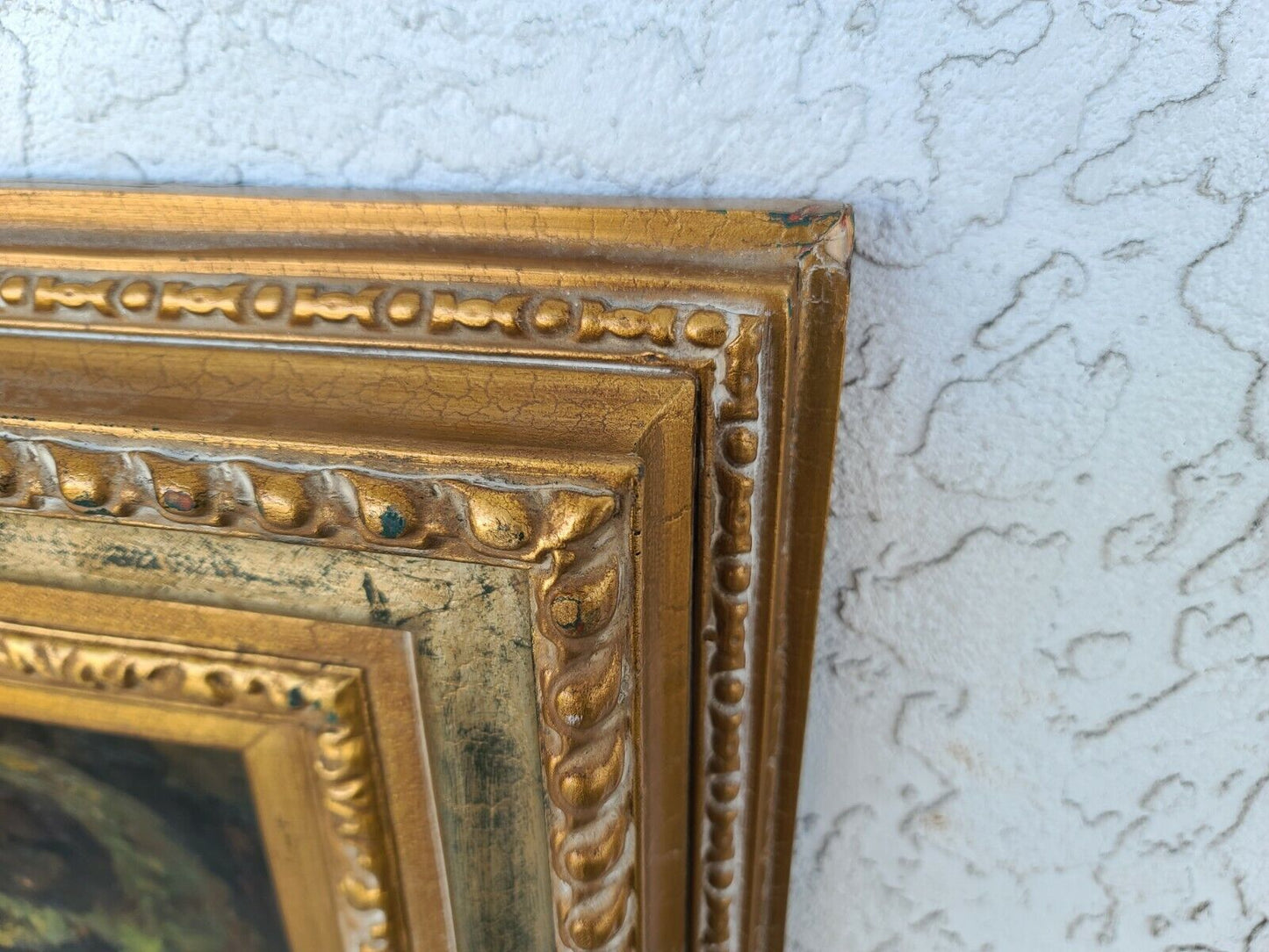 Huge Framed Signed HONER Still Life Autumn Harvest Oil Painting on Canvas