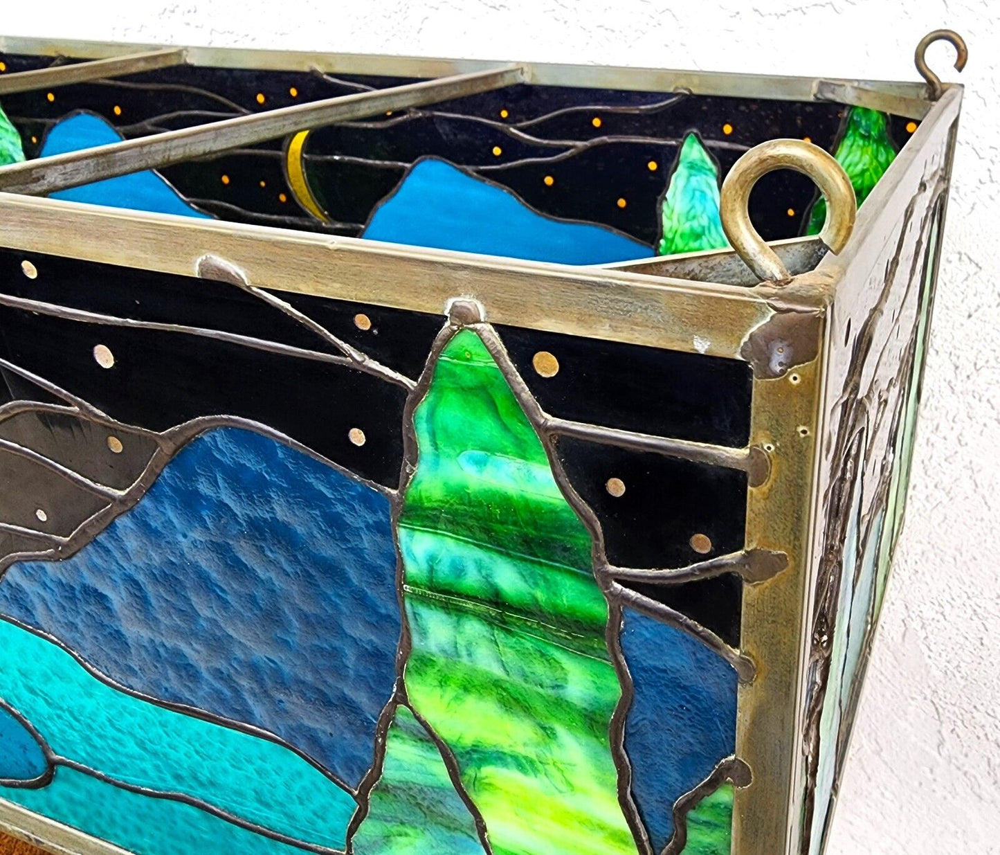 Stained Glass Hanging Ceiling Light Box