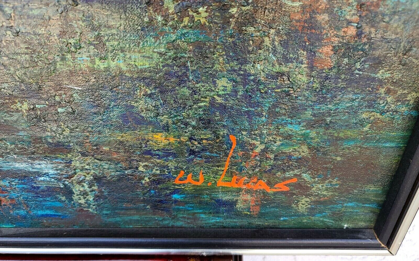 MCM Original Signed W LUCAS Cityscape Oil Painting