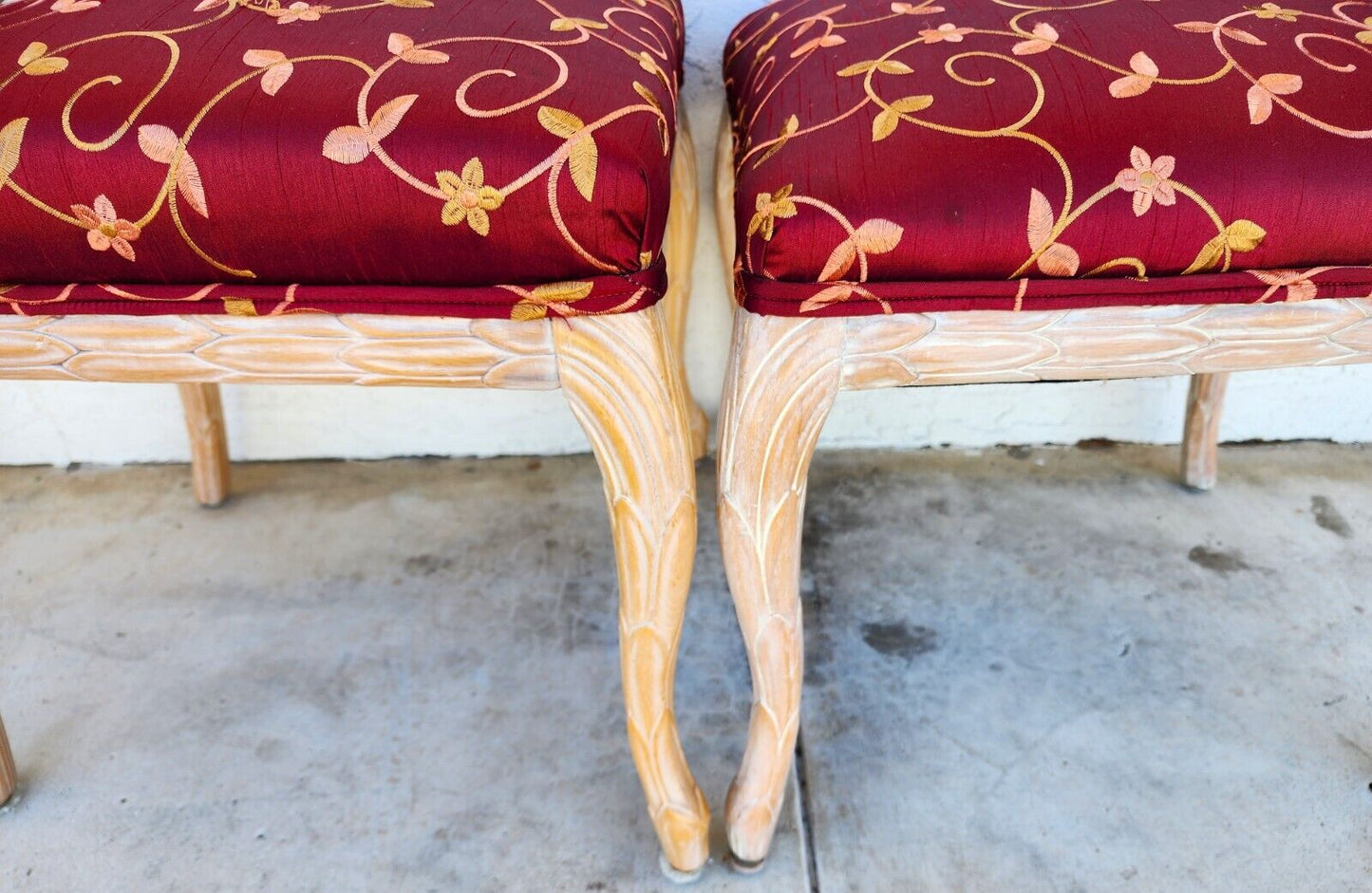 Faux Bois Dining Chairs Set of 6