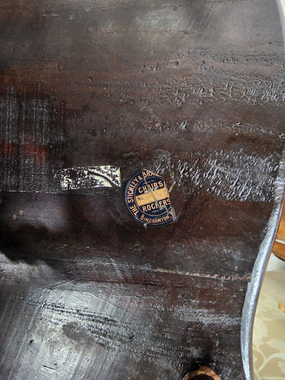 Antique Armchair Desk Dining Accent Mahogany Carved Dragons by STICKLEY & BRANDT