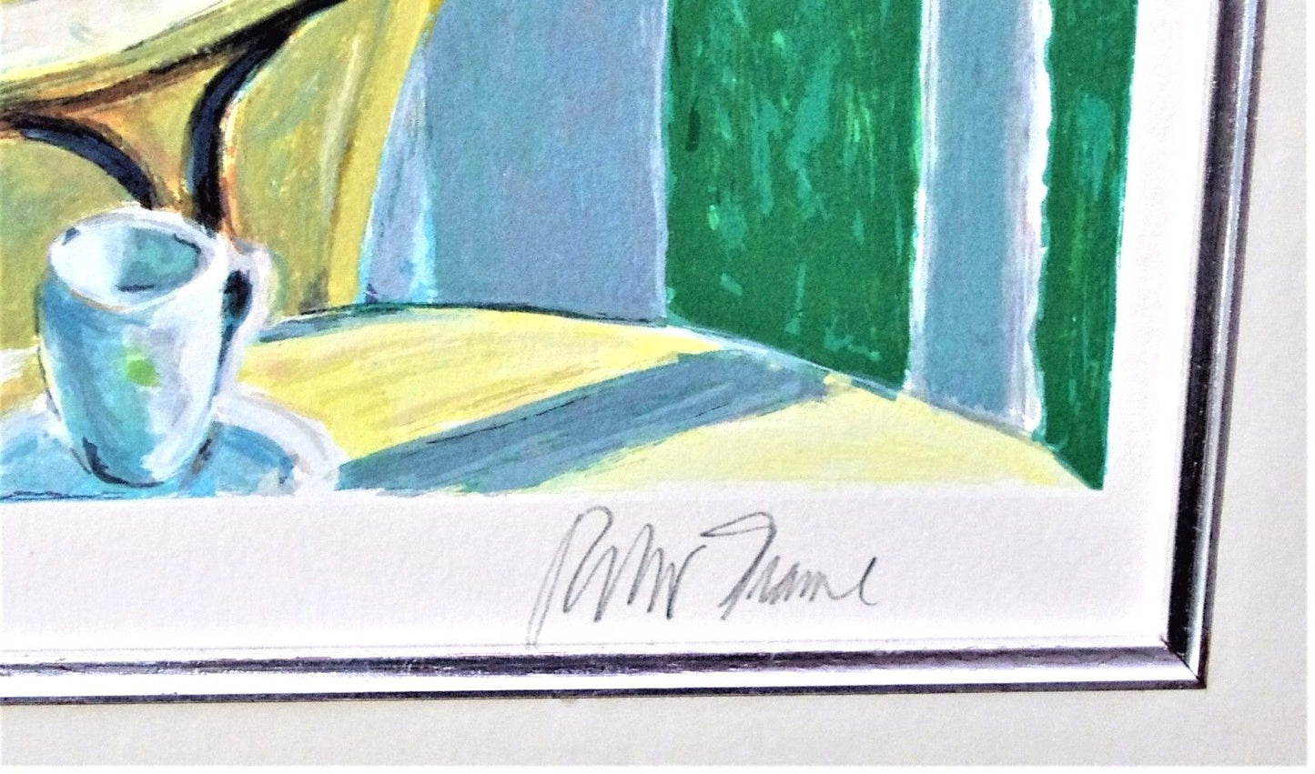 ROBERT AARON FRAME Ltd Ed 69/295 Pencil Signed Serigraph " View From The Balcony