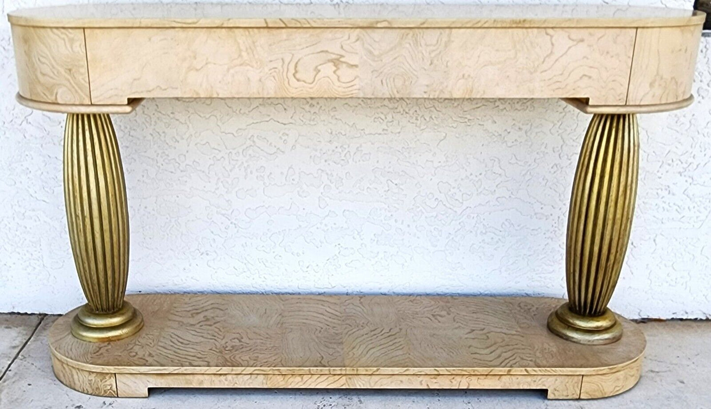 TV Console Sofa Table Burl by HENREDON